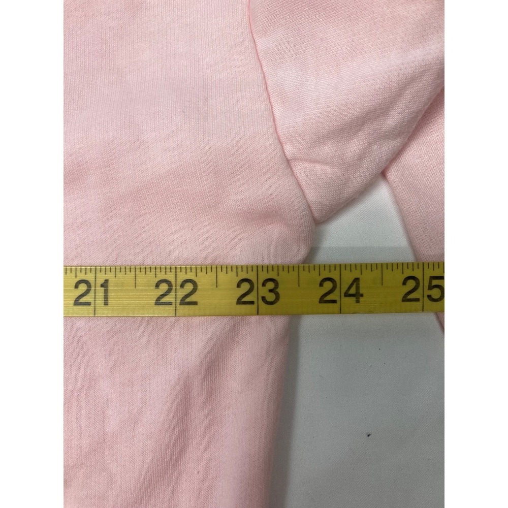 Workshop Republic Clothing Love Appliqué Pink Crewneck Sweatshirt Women's Large - Picture 7 of 8